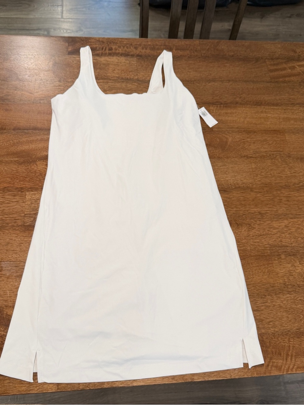 NWT Old Navy PowerSoft square neck Cami Athletic Dress Women’s Size M White